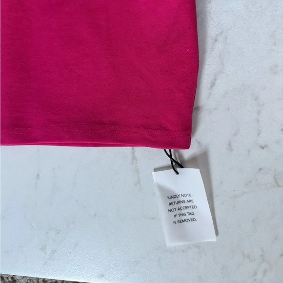 SUPERDOWN Nava Asymmetrical One Shoulder mini dress in hot pink; size small - Picture 8 of 8